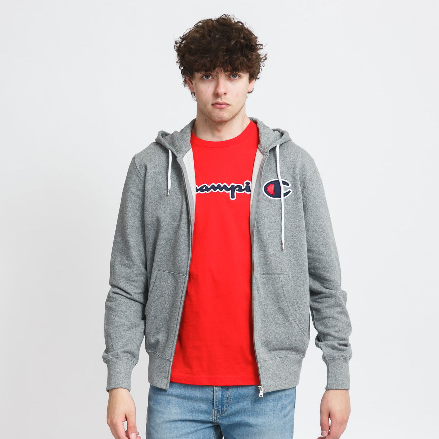 Суитчър Champion Satin C Logo Сиво | 214185 EM525, 0