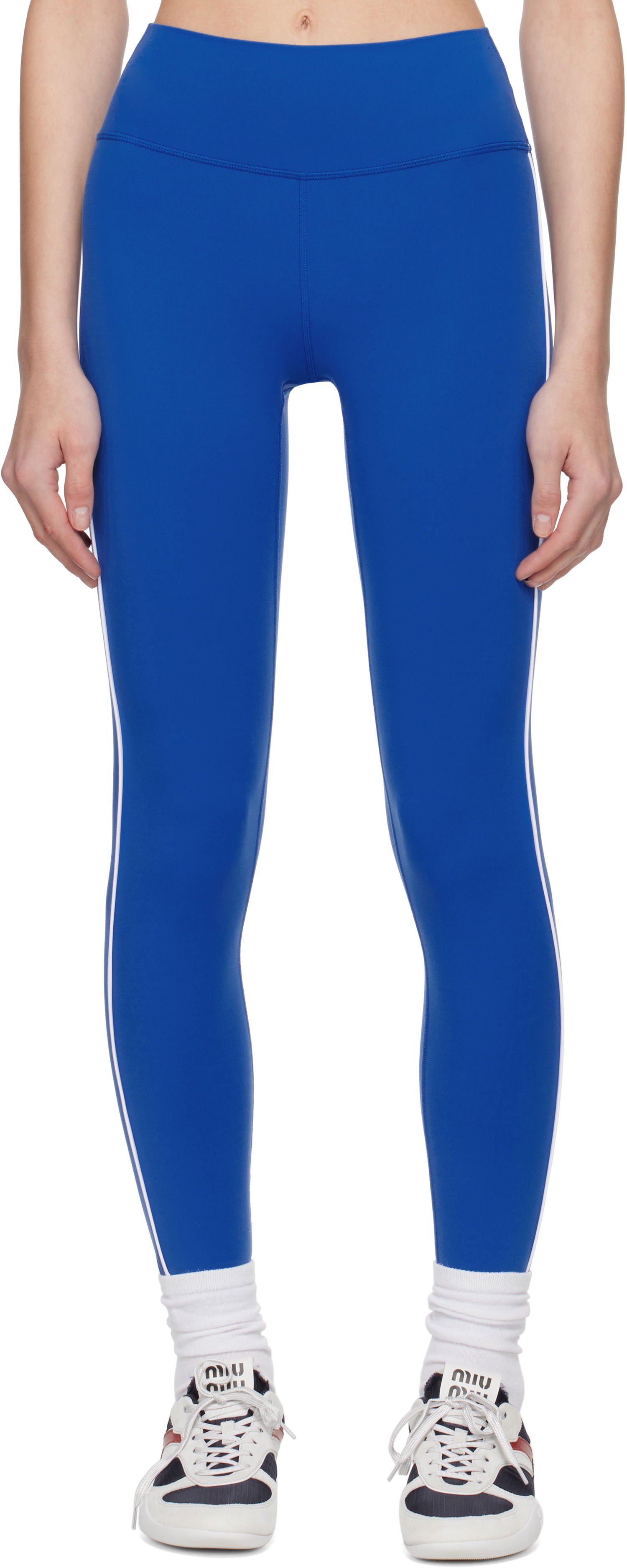 Клинове Sporty & Rich Sporty & Rich Bold Health Leggings Синьо | PA045622324BL67, 0