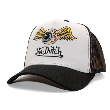 Шапка с козирка Von Dutch Von Dutch Trucker Eye Out Logo Cap Бяло | VD/0/CAS1/ART/WHI, 0