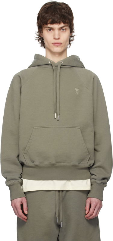 Суитчър AMI AMI Paris Ami de Coeur Cotton Hoodie Зелено | USW274.747, 0