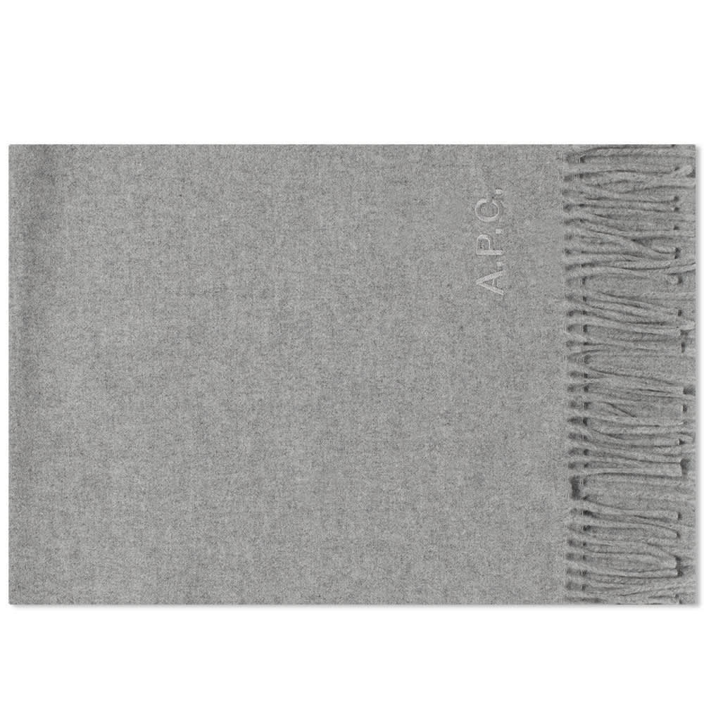 Шал A.P.C. Ambroise Embroidered Scarf Сиво | WOAFE-M15171-PLA, 0