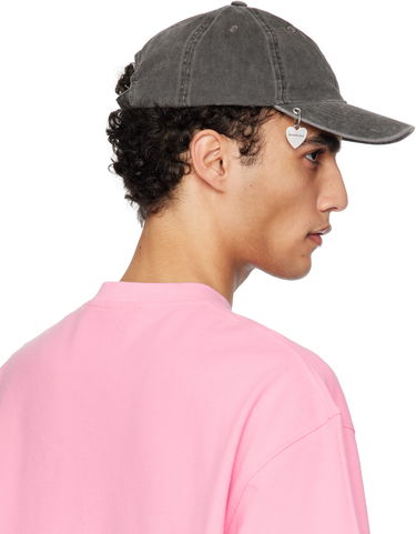 Шапка с козирка Acne Studios Acne Studios Twill Pendant Cap Сиво | C40397-, 4