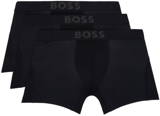 Three-Pack Black Boxer Briefs