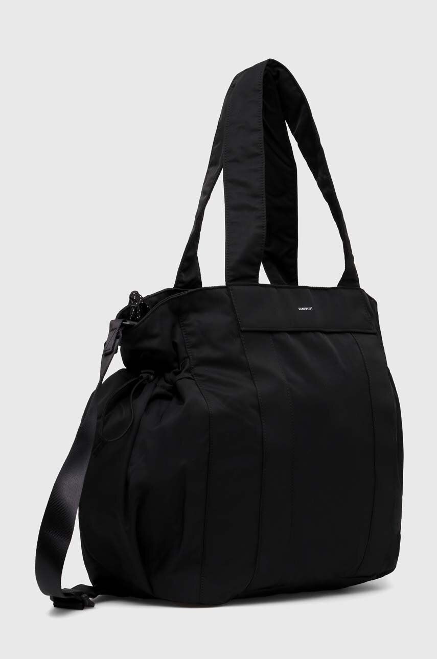 Голяма пазарска чанта Sandqvist Sigrid Tote Bag Черно | SQA1881, 1