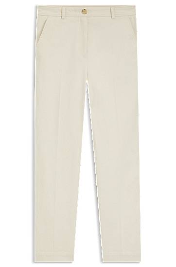 Regular-fit cotton-blend corduroy trousers
