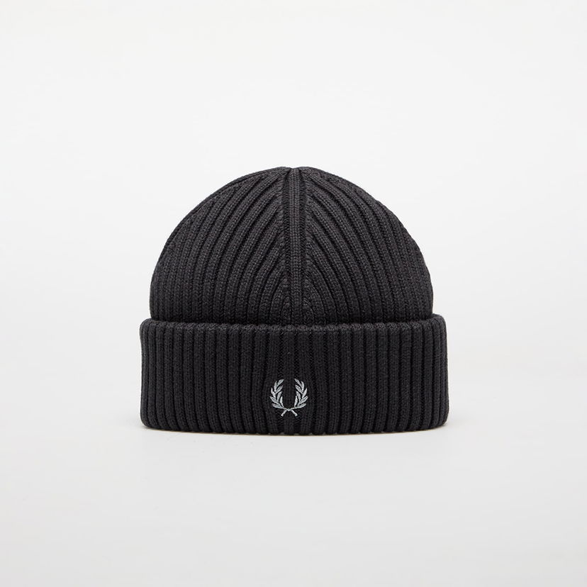 Шапка Fred Perry Cotton Rib Beanie Hat Черно | C8148 M31