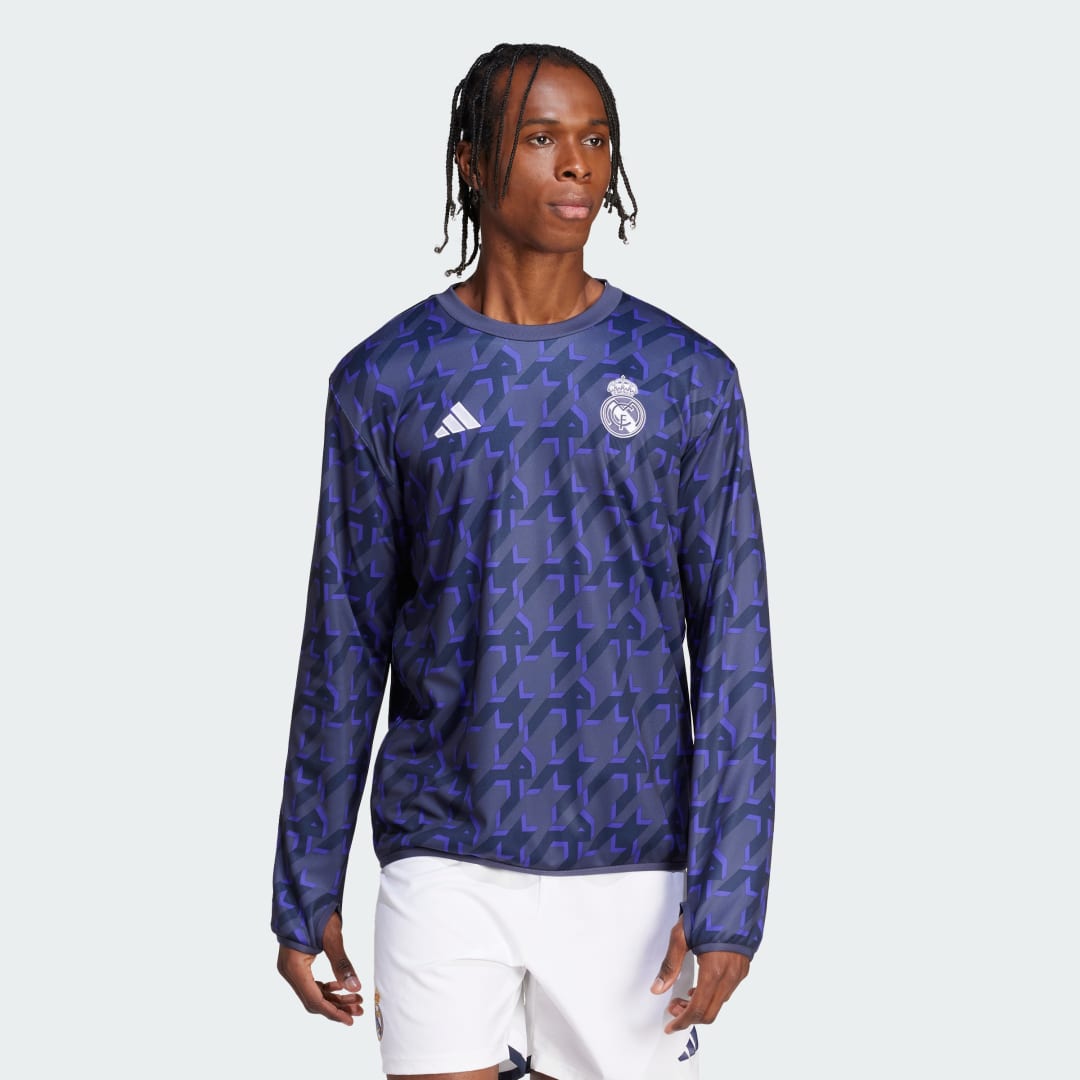 Фланелка adidas Performance Real Madrid Pre-Match Warm Top Тъмно синьо | IQ0546, 1