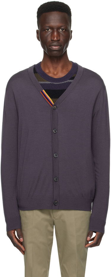 Пуловер Paul Smith Paul Smith Striped Cardigan Лилаво | M1R-122X-L02094-48A, 0