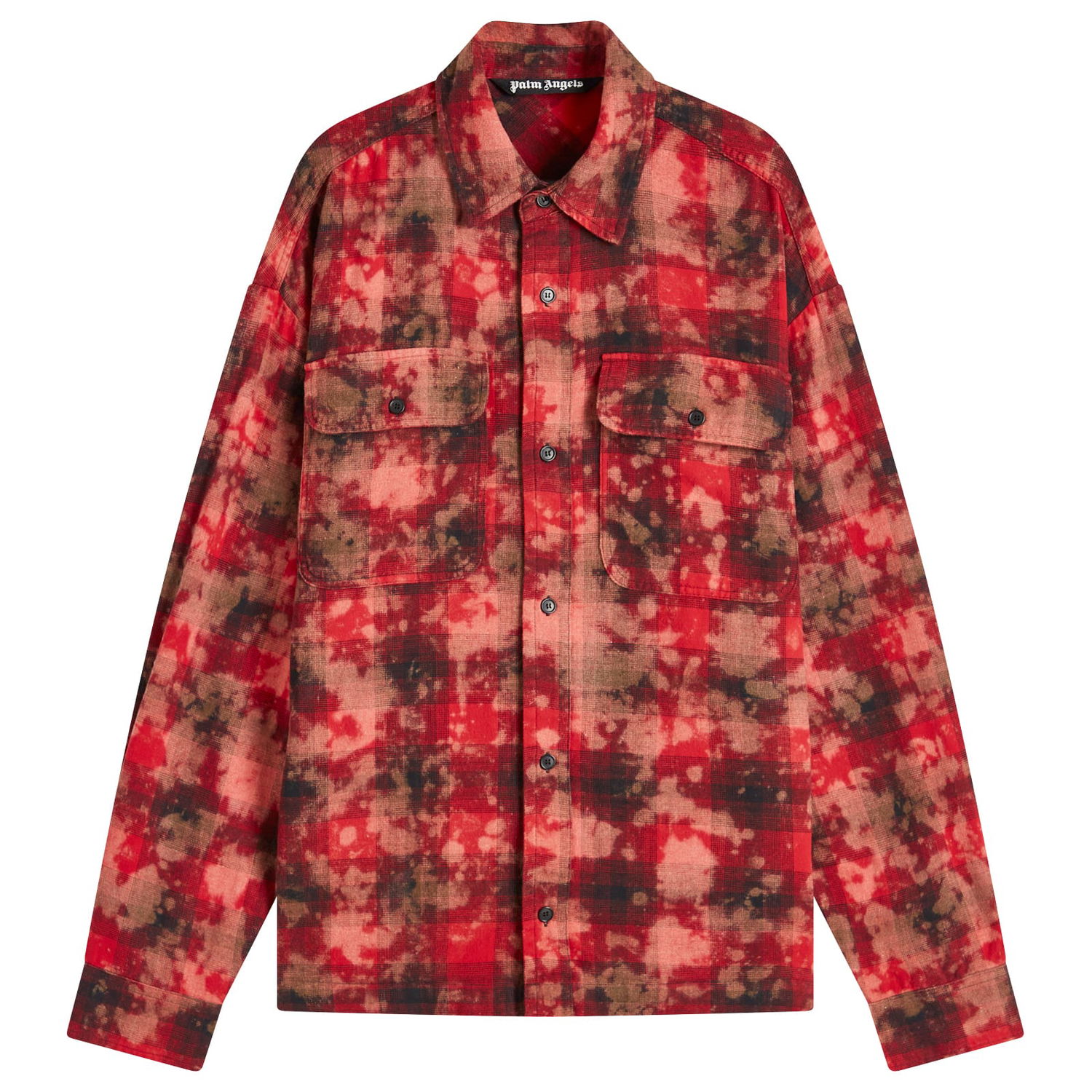 Риза Palm Angels Checked Shirt Червено | PMGE043F24FAB0012503, 0