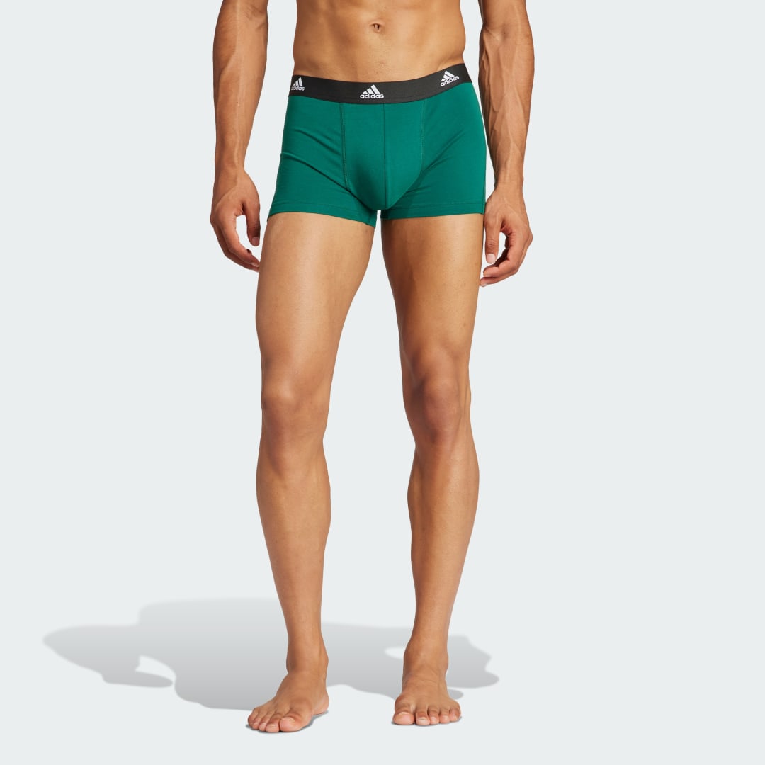 Бельо и чорапи adidas Originals Active Flex Cotton Trunk Зелено | IQ9545, 0