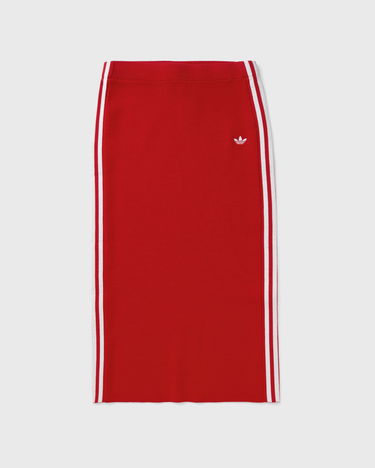 Пола adidas Performance Adicolor 3-Stripes Knit Skirt Червено | JW2660, 2