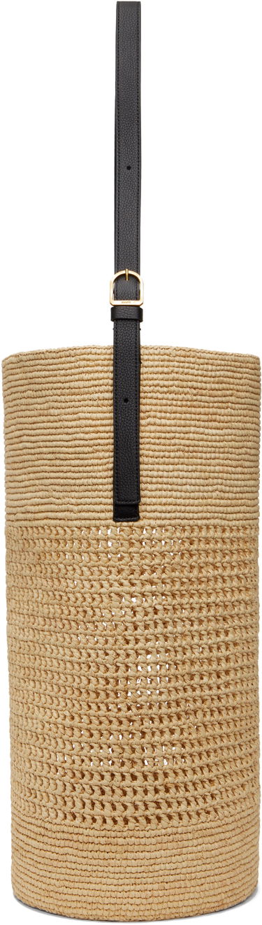 Голяма пазарска чанта Khaite KHAITE Billie Raffia Bucket Tote Бежово | H2047-727, 0