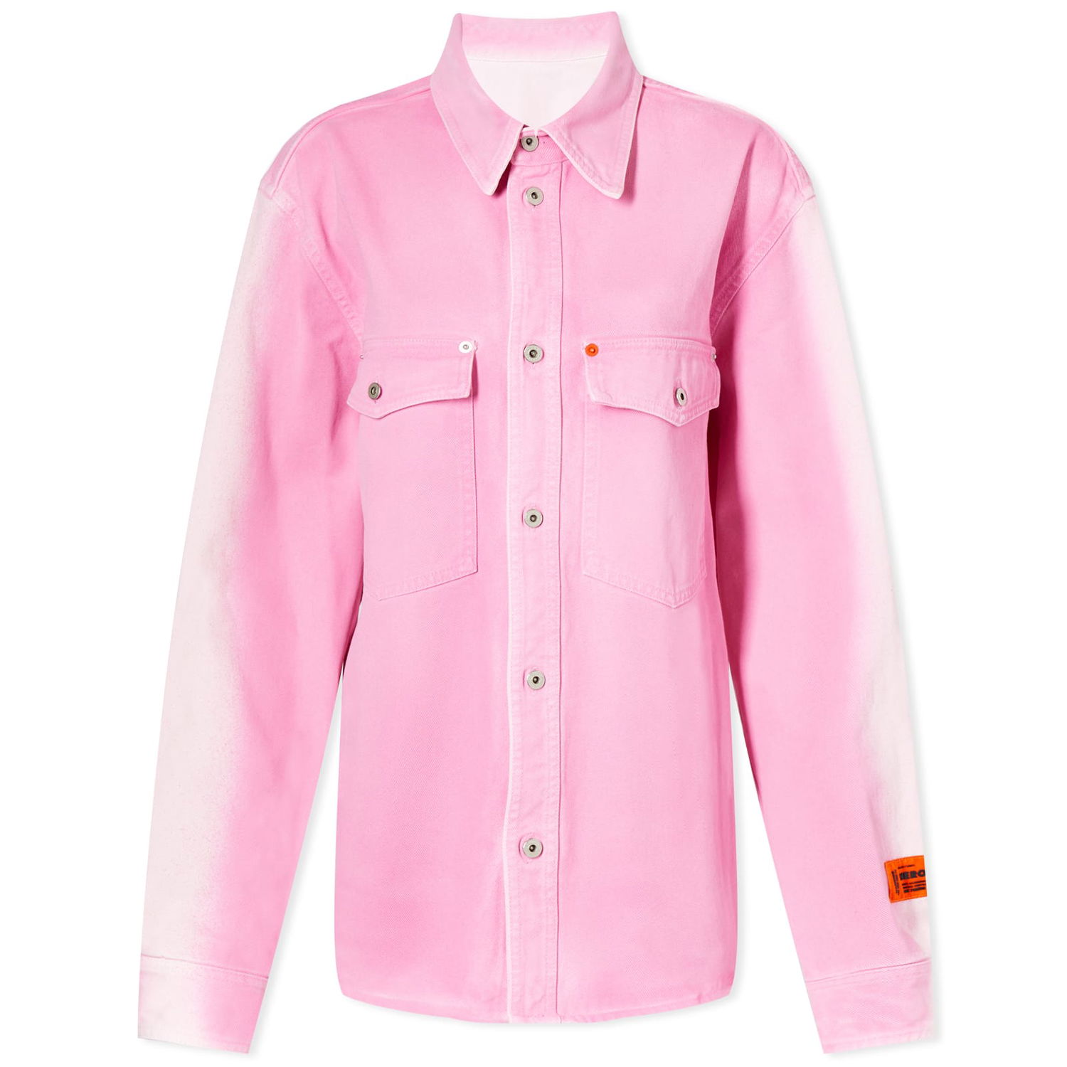 Риза HERON PRESTON Gradient Denim Shirt Jacket Розово | HWYD001S23DEN0013234, 0