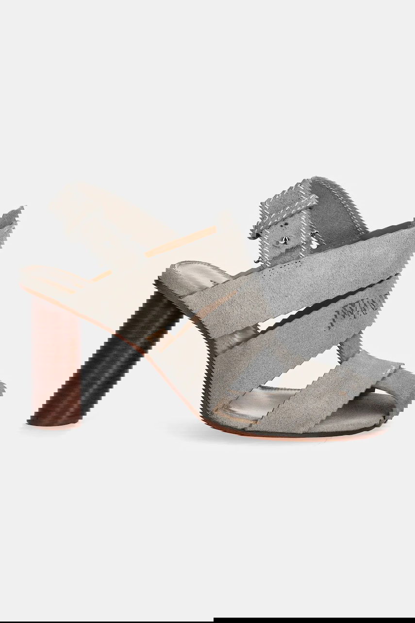 Кецове и обувки JW Anderson JW Anderson Suede Heeled Sandals Сиво | SN0097.LA0359.929, 1