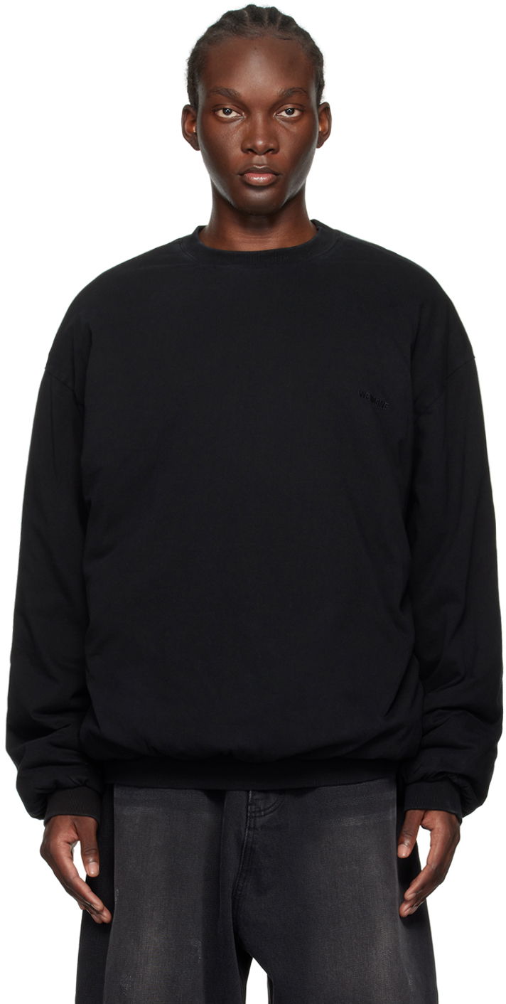 Пуловер We11done We11done Padded Sweatshirt Черно | WD-TS2-24-785-U-BK, 0
