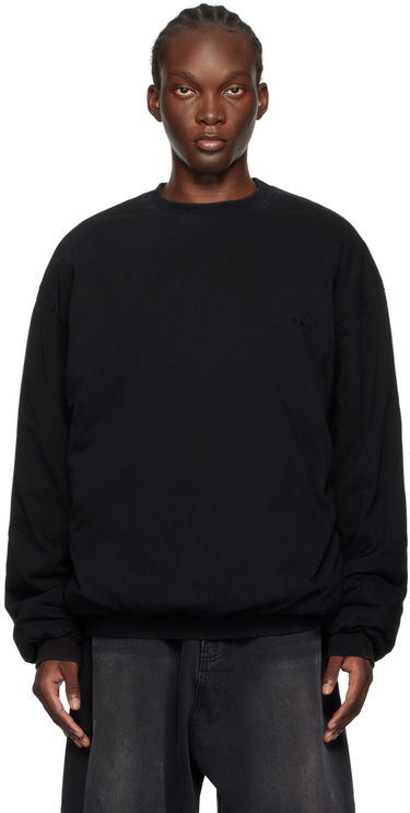 Пуловер We11done We11done Padded Sweatshirt Черно | WD-TS2-24-785-U-BK, 0