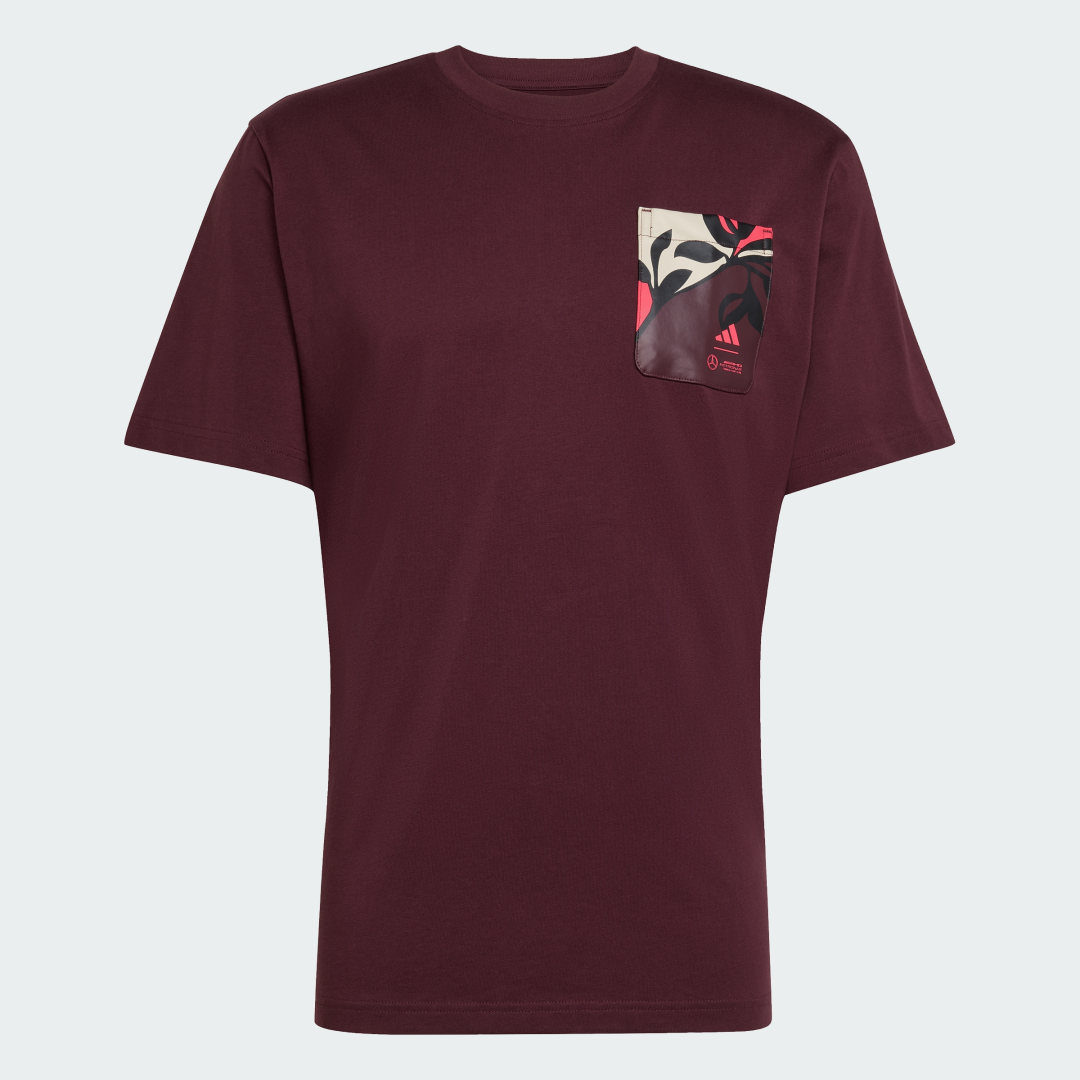 Тениска adidas Performance Mercedes-AMG Petronas Formula One Team Summer T-Shirt Бургунди | JW3363, 0