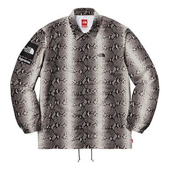 Ветровка Supreme Snakeskin Print Coach Jacket Черно | SUP-SS18-384