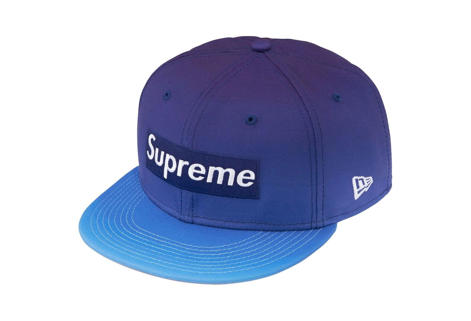 Шапка с козирка Supreme Gradient Box Logo New Era Blue Синьо | BLUE, 0