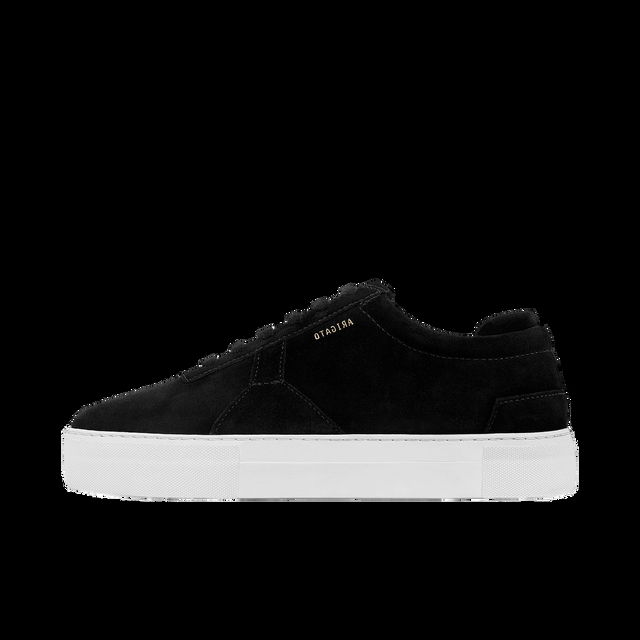 Platform Suede Black White