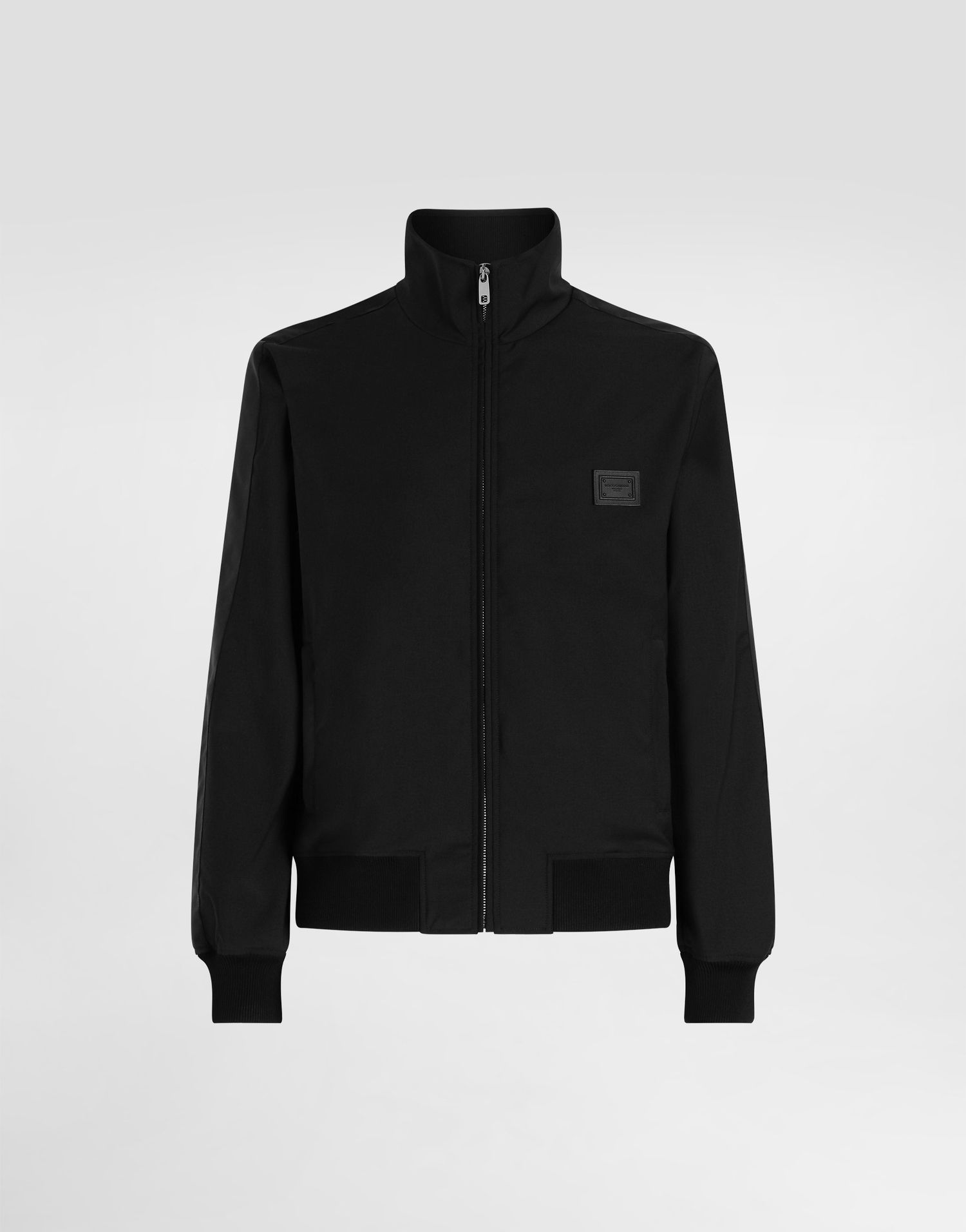 Яке бомбър Dolce & Gabbana Dolce & Gabbana Wool Canvas Bomber Jacket 52 Черно | G9BSLTFURK8N0000, 0