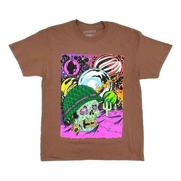Тениска Cactus Jack by Travis Scott Travis Scott Cactus Jack x Sheck Wes Astroworld Tour Graphic Tee Кафяво | TC-351