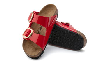 Кецове и обувки Birkenstock Arizona Big Buckle Birko-Flor Червено | 1019819, 3