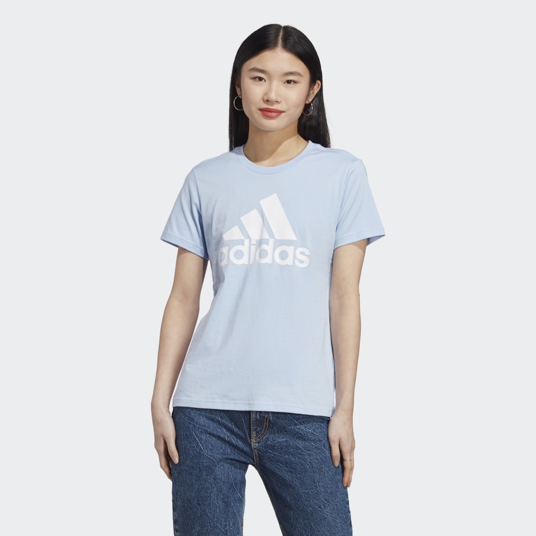 Тениска adidas Originals LOUNGEWEAR Essentials Logo Tee Синьо | IC0637, 0