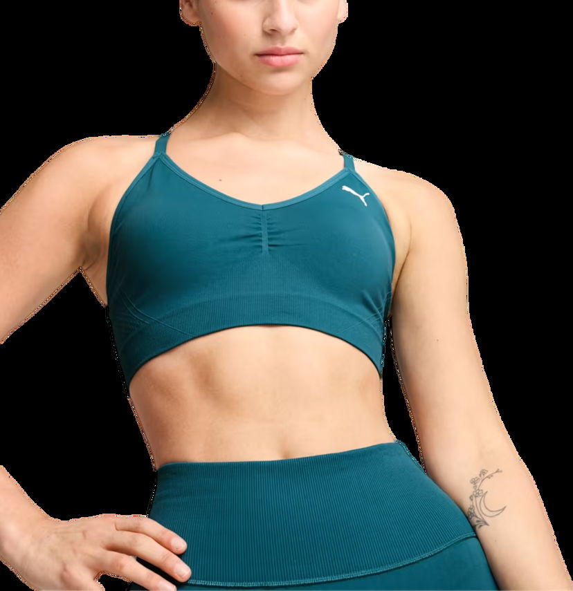 Сутиен Puma MOVE SHAPELUXE SEAMLESS BRA Тюркоазено | 524362-83