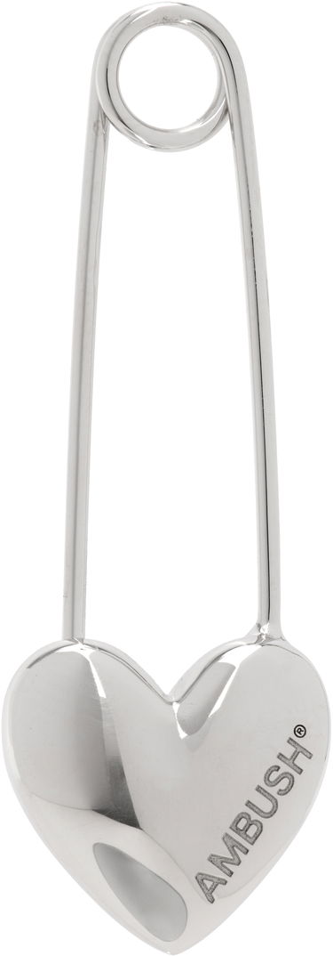 Значка Ambush AMBUSH Heart Safety Pin Earring Металик | 12115244, 0