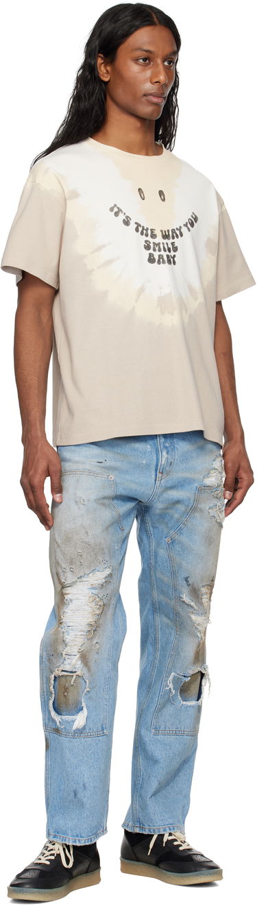 Тениска Maison Margiela MM6 Maison Margiela Tie-Dyed T-Shirt Бежово | SH2GC0025 M20110, 3