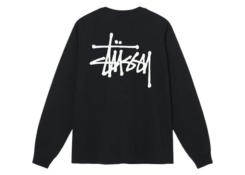 Тениска Stüssy Long Sleeve Graphic Tee Черно | 1994762/1994762M