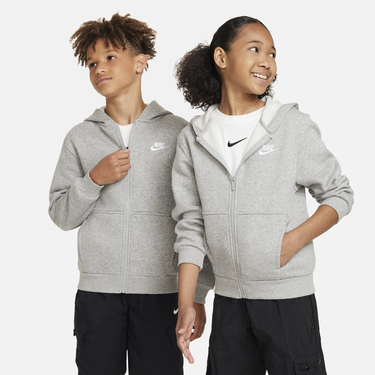 Суитчър Nike Nike Sportswear Club Fleece Full-Zip Hoodie Сиво | FD3004-063, 1