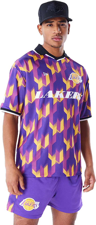 Фланелка New Era NBA LA Lakers Geometric Pattern Soccer Jersey Многоцветен | 60565029-60565029, 0