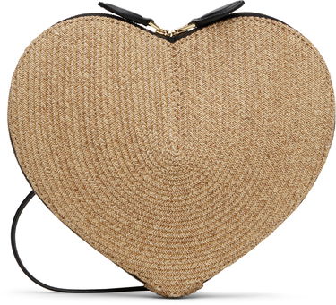 Дамска чанта Alaïa ALAÏA 'Le Cœur' Raffia Heart Bag Бежово | AA1P003CA573, 0
