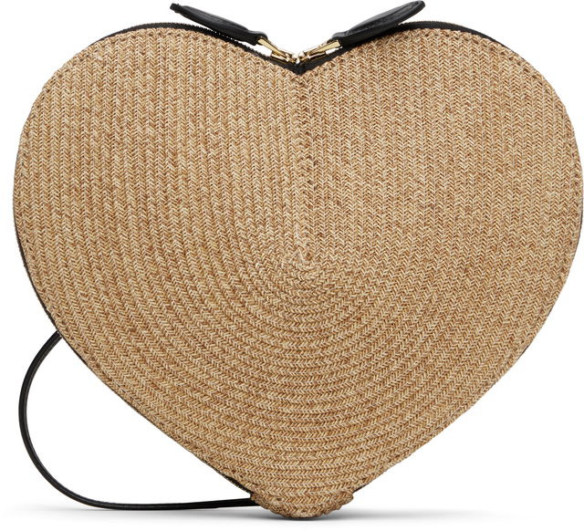 ALAÏA 'Le Cœur' Raffia Heart Bag