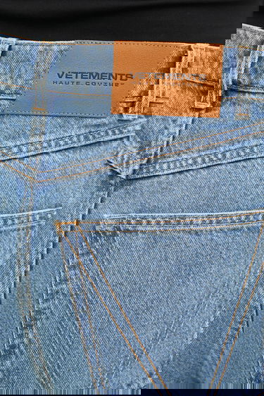 Дънки VETEMENTS O-Leg High Waist Wide Leg Jeans Синьо | UH76DP400LB3, 3