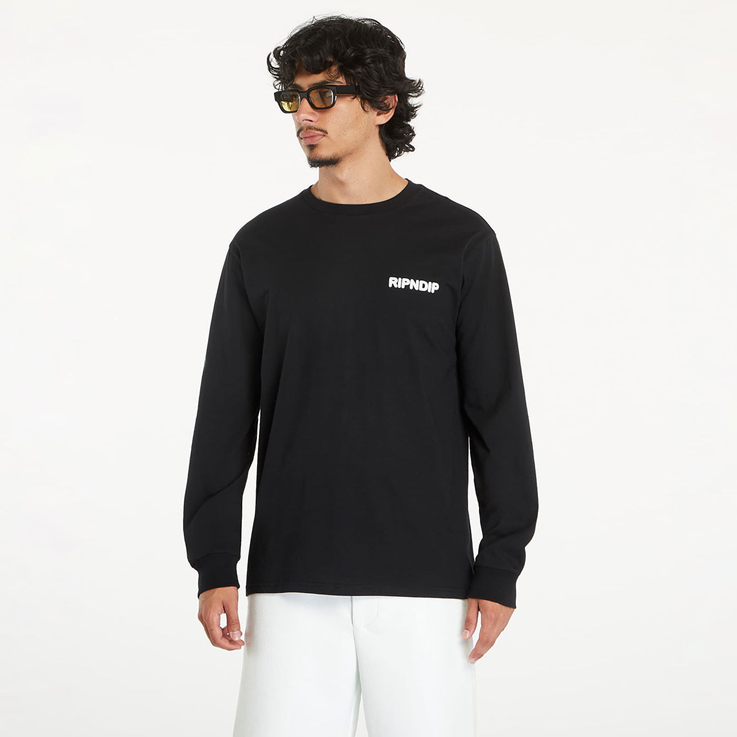 Тениска RIPNDIP Pet Kitties Long Sleeve Tee Black Черно | RNDSUM24133, 0