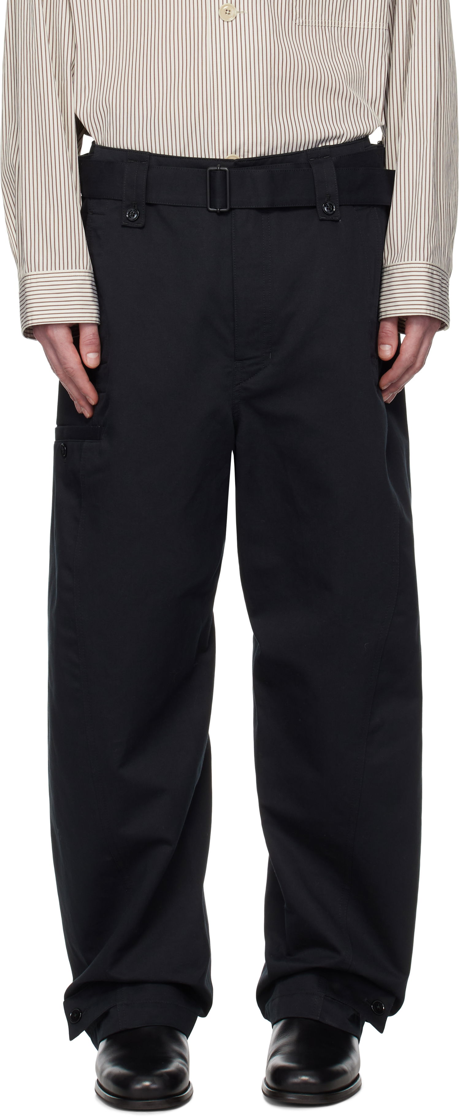 Панталони LEMAIRE Lemaire Twisted Trousers Черно | PA1147 LF1309, 0