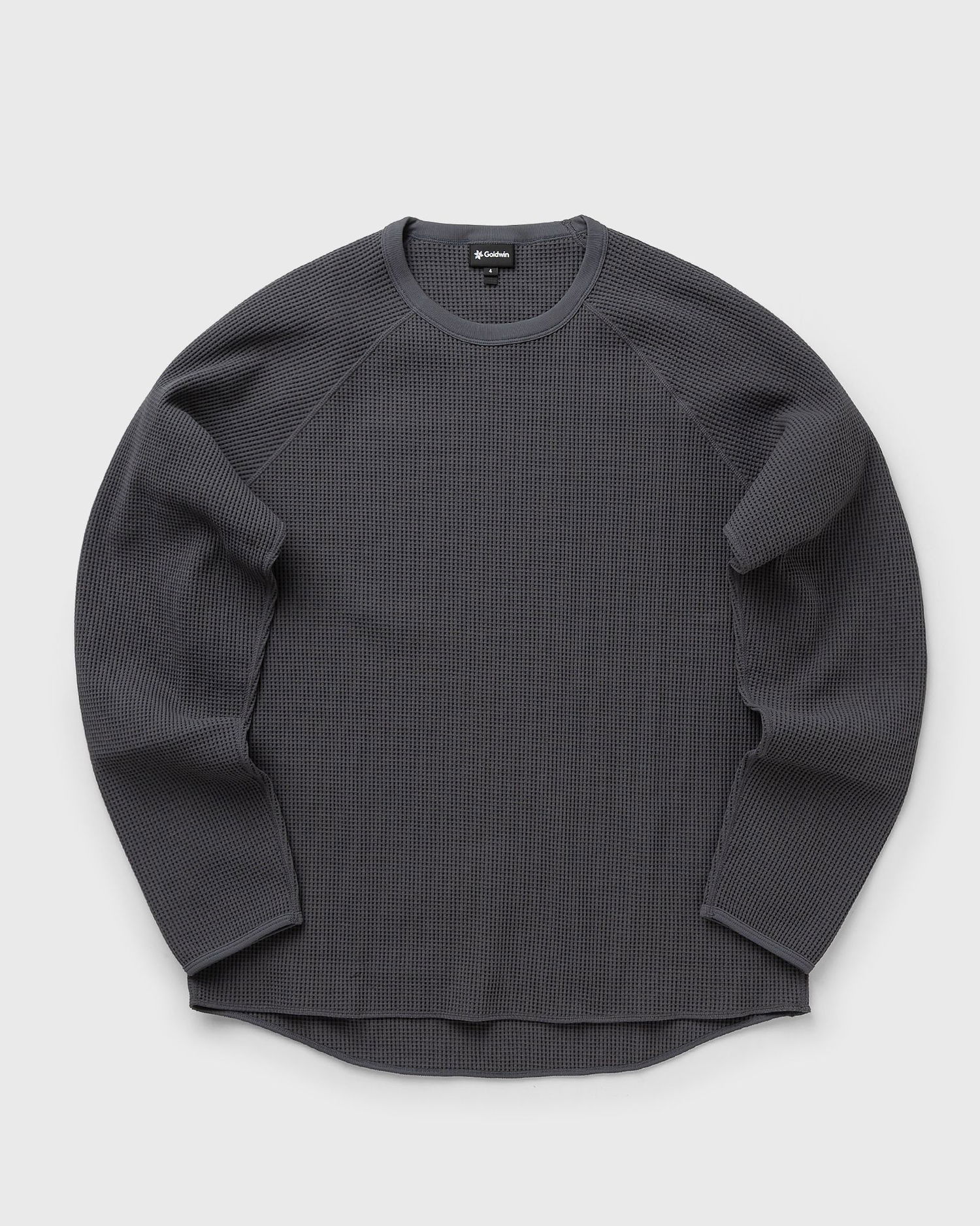Фланелка Goldwin Waffle Knit Long Sleeve T-Shirt Сиво | GM44106-CLOUDGREY, 0