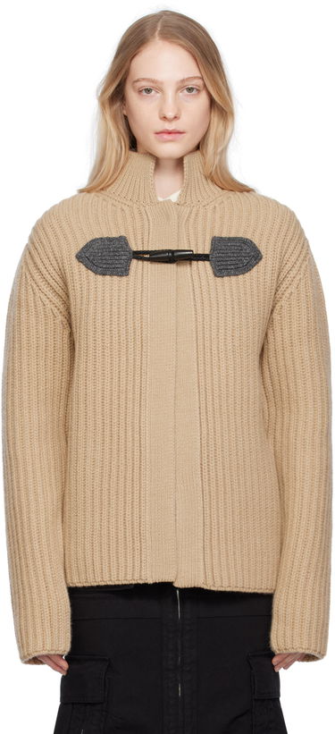 Пуловер We11done We11done Duffle Knit Cardigan Бежово | WD-KC3-23-655-U-BG, 0