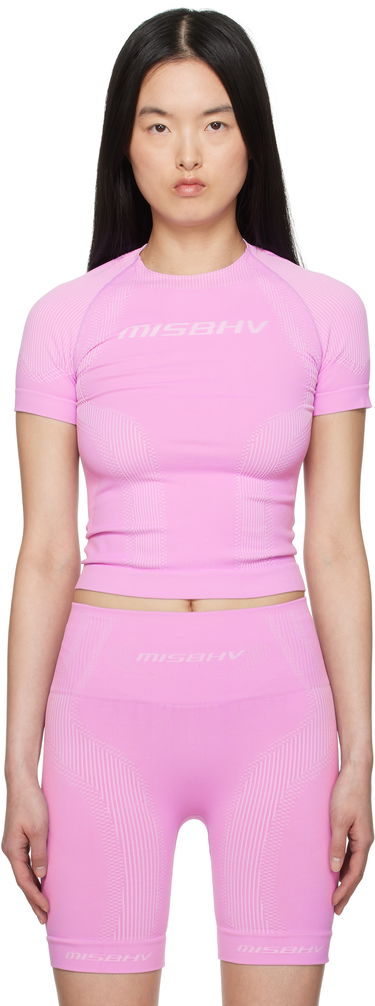 Съкратен топ MISBHV MISBHV Sport Stretch Top Розово | 250W512, 0