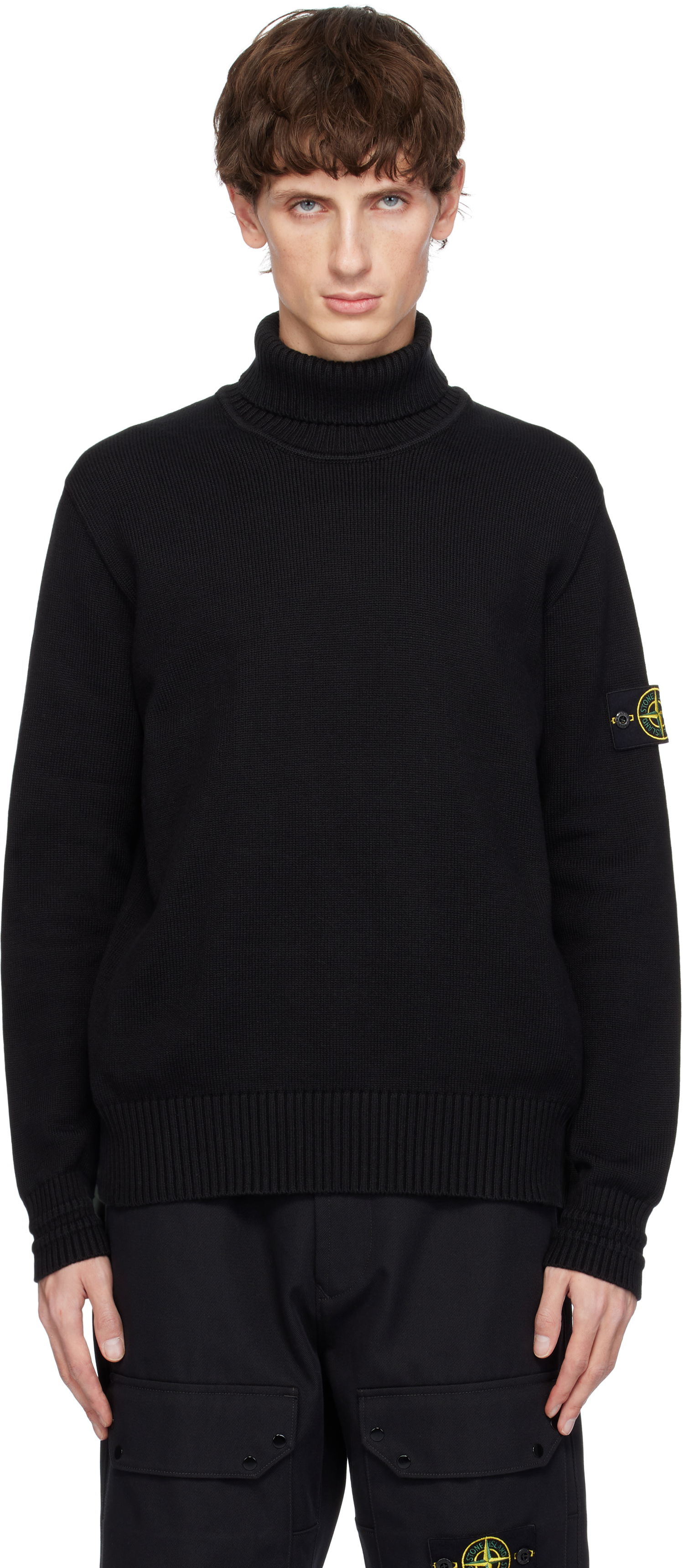 Пуловер Stone Island Cotton Turtleneck Черно | 8115505A2, 0