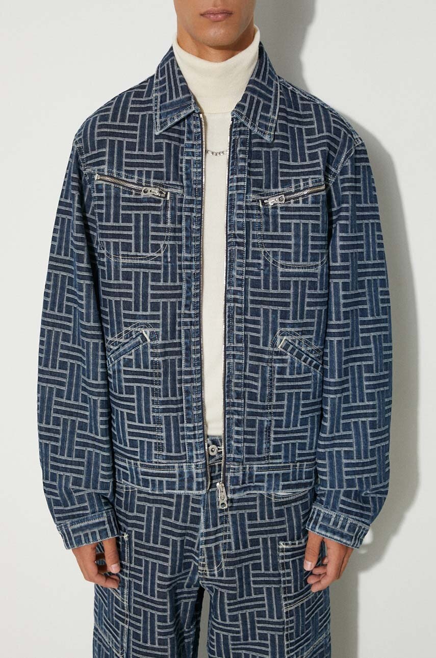 Яке KENZO Transitional Oversize Trucker Weave Denim Jacket Многоцветен | FE65DV3106J2.DD, 0
