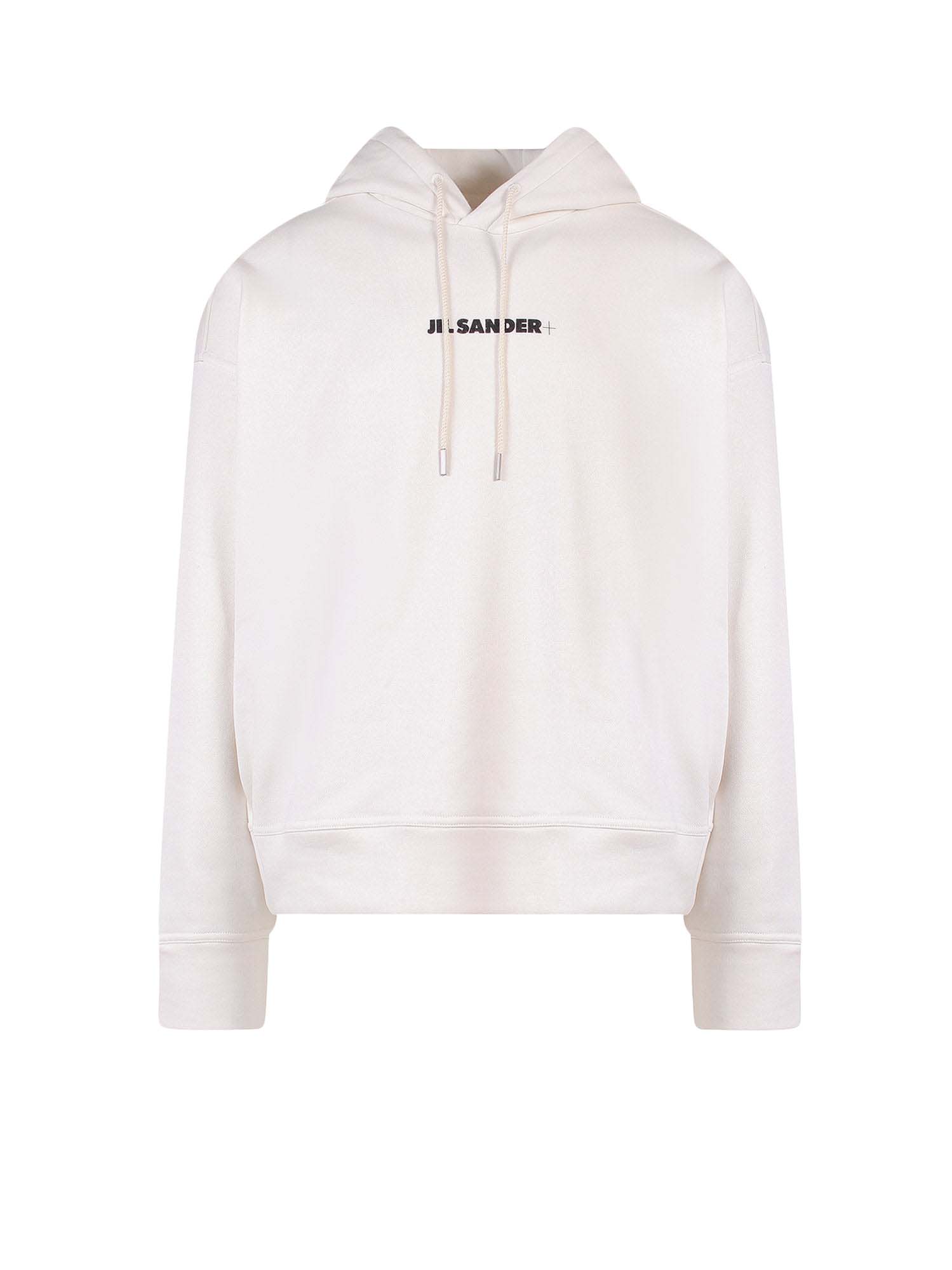 Суитчър Jil Sander Cotton Frontal Logo Hoodie Бяло | J47GU0002J45050#102, 0