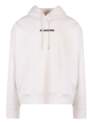 Суитчър Jil Sander Cotton Frontal Logo Hoodie Бяло | J47GU0002J45050#102