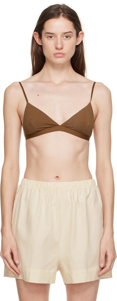 Сутиен Baserange Baserange Mississippi Triangle Bra Кафяво | BRMI-BL-000, 0