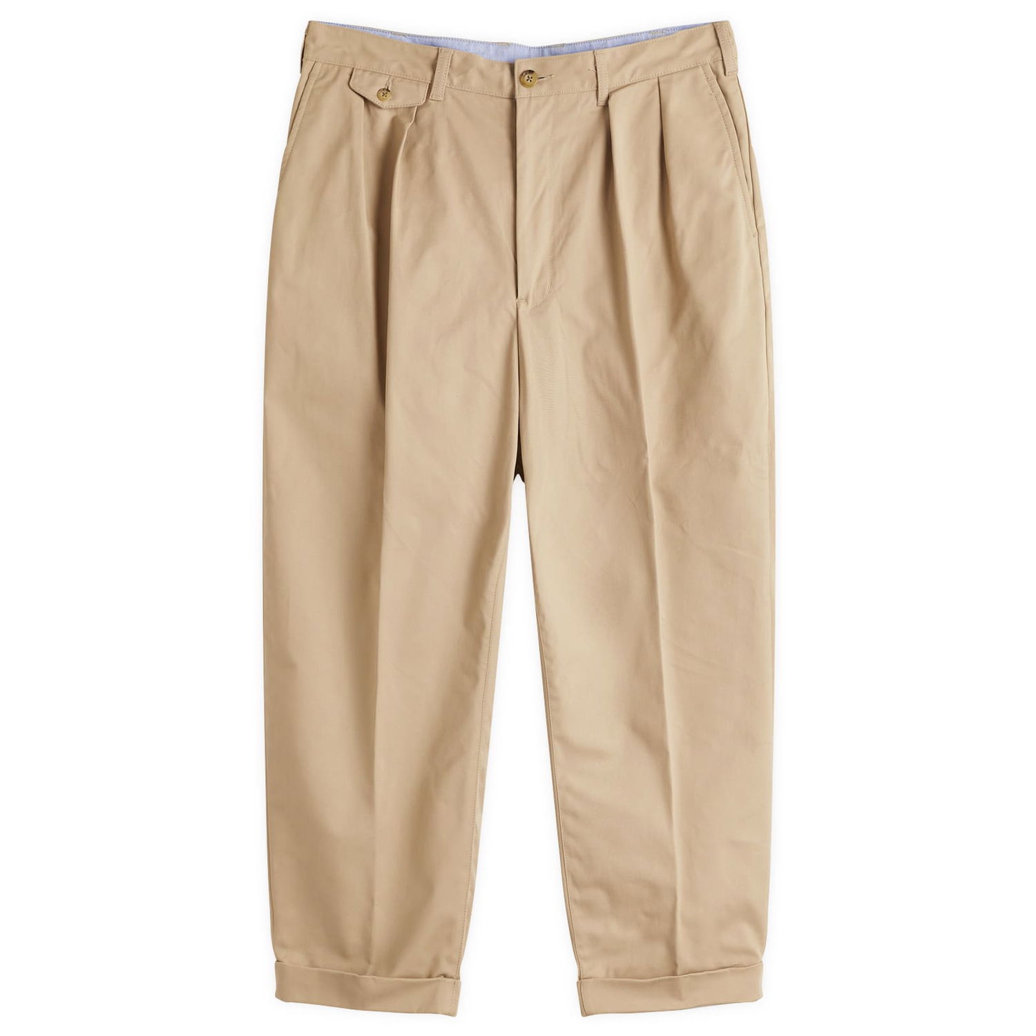 Панталони BEAMS Beams Plus 2 Pleat Chino Trousers, Size X-Large Бежово | 3823-0097-874-24, 0
