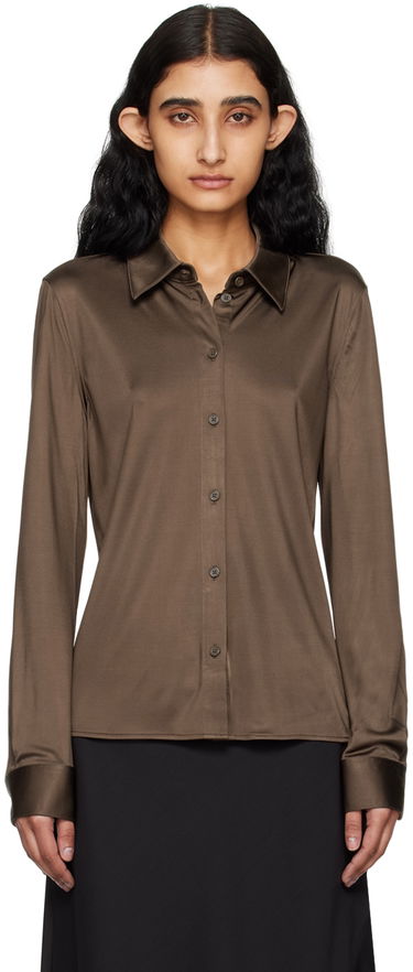 Риза Helmut Lang Slim Fit Shirt Кафяво | O02HW515, 0