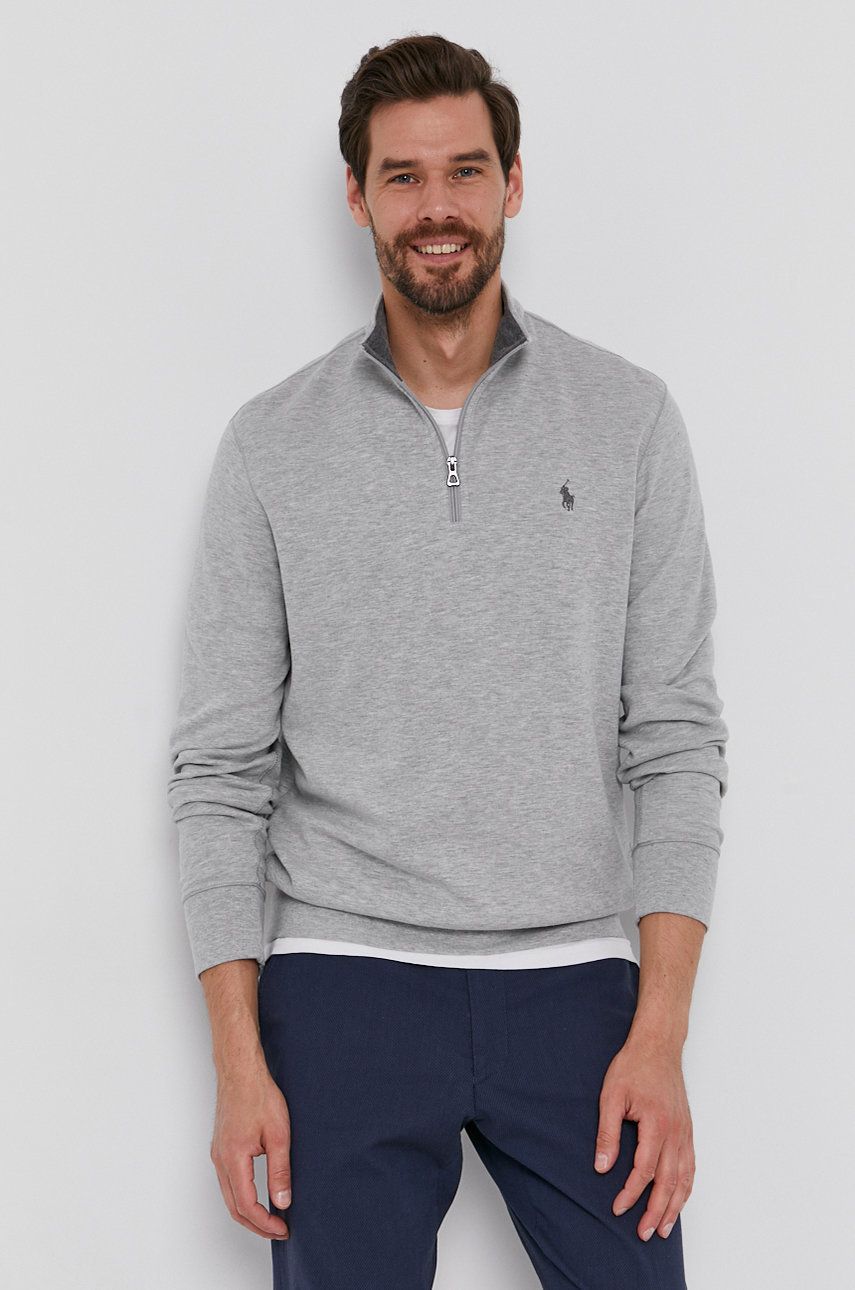 Суитчър Polo by Ralph Lauren Embroidered Logo 1/4 Zip Sweatshirt Сиво | 710812963002, 0